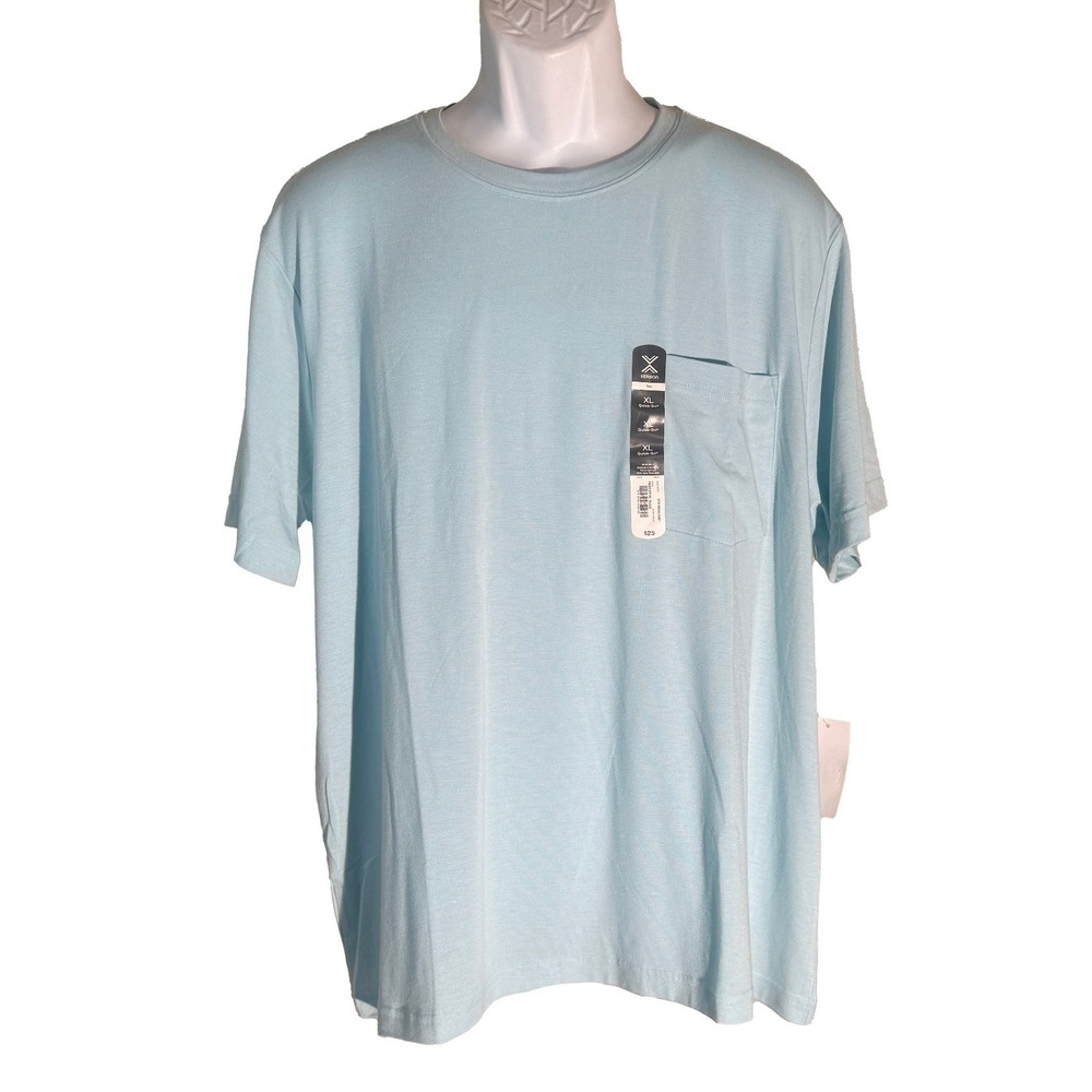 XERSION Men's Short Sleeve Crew Neck Polyester Blue XL NWT‎